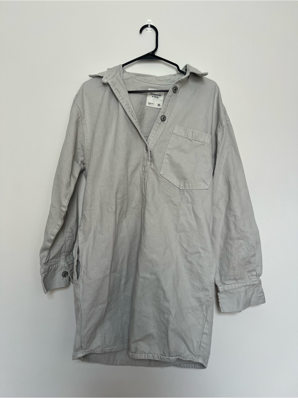 Abercrombie & Fitch Light Grey Denim Dress